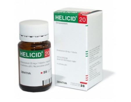 HELICID 20 mg. 14 capsules