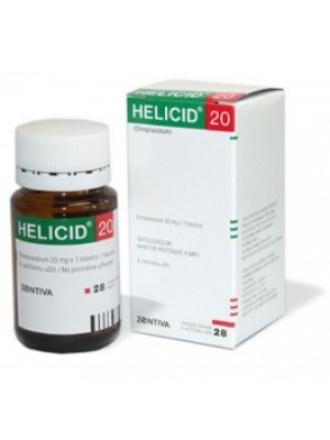 HELICID 20 mg. 28 capsules