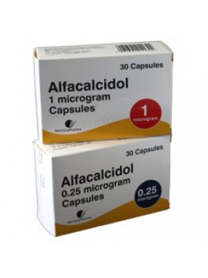 Alfacalcidol 1 mcg. 30 capsules