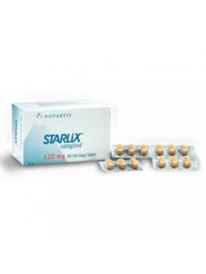 STARLIX 120 mg. 24 tablets