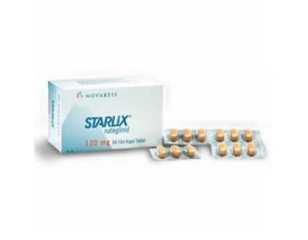STARLIX 120 mg. 24 tablets