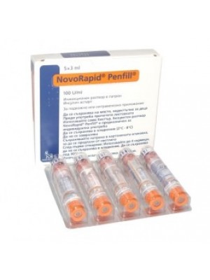 NovoRapid 100 IU 3 ml. 5 pen