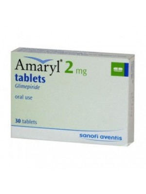 Amaryl 2 mg. 30 tablets