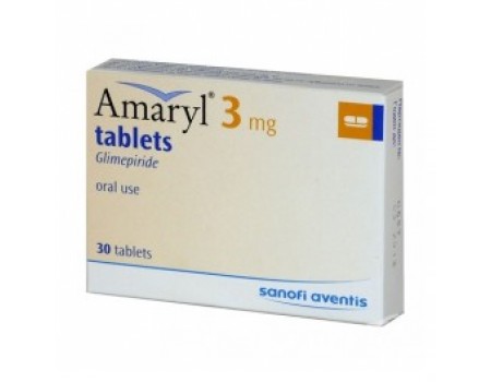 Amaryl 3 mg. 30 tablets