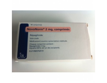 NOVONORM 2 mg. 90 tablets