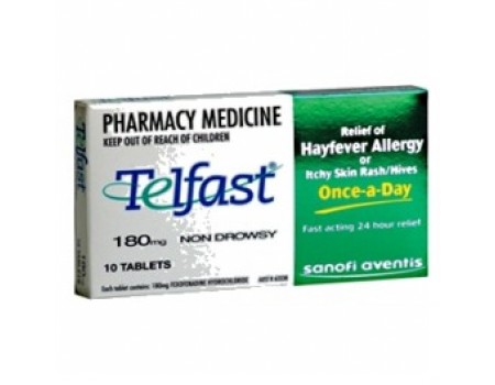 TELFAST 180 mg. 10 tablets