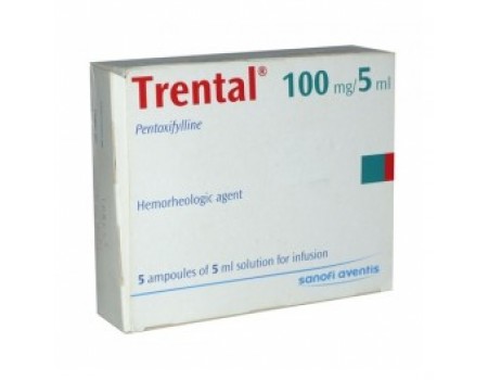 TRENTAL 100 mg. / 5 ml. 5 ampoules