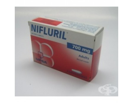 NIFLURIL 700 mg. 8 suppositories