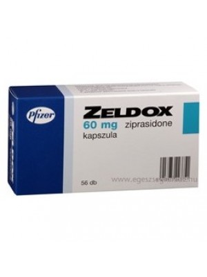 Zeldox 60 mg. 56 capsules
