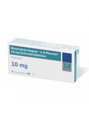 Rizatriptan 10 mg. 3 tablets