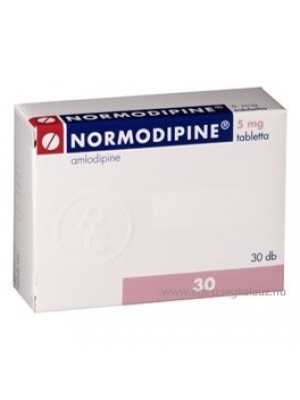 NORMODIPINE 5 mg. 30 tablets
