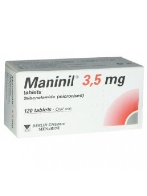 Maninil 3.5 mg. 120 tablets