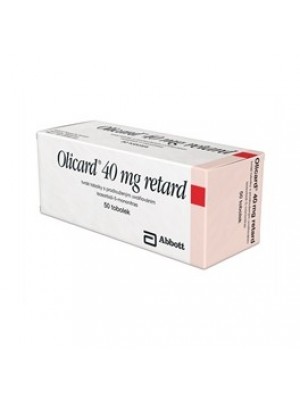 Olicard retard 40 mg. 20 capsules