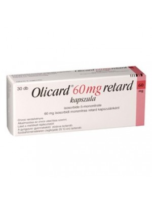 OLICARD retard 60 mg. 20 capsules