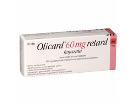 OLICARD retard 60 mg. 20 capsules