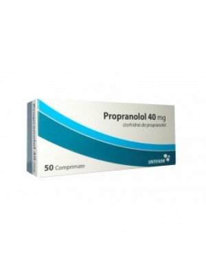 Propranolol 40 mg. 50 tablets