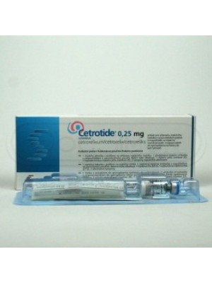 Cetrotide 0.25 mg. 7 vials