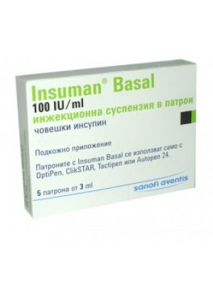 Insuman Basal OPTIPEN 300 IU 3 ml