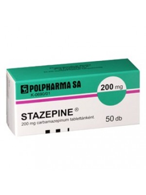 STAZEPINE 200 mg. 50 tablets
