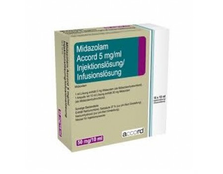 Midazolam 50 mg. 10 ml. 10 ampoules