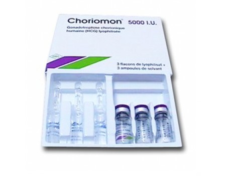 CHORIOMON 5000 IU. 3 ampoules