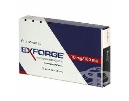 EXFORGE . 10 mg. / 160 mg. 28 tablets