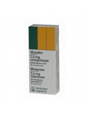 MOVALIS 7.5 mg. 20 tablets
