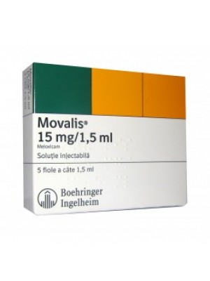 MOVALIS 15 mg. / 1.5 ml. 5 ampoules
