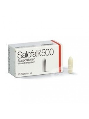 SALOFALK supp. 500 mg. 30 supp