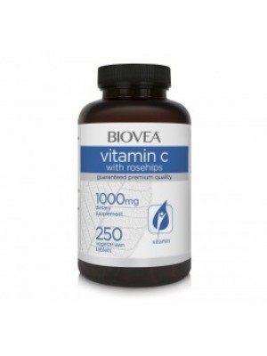 VITAMIN C. ROSEHIPS 1000 mg. 250 tablets