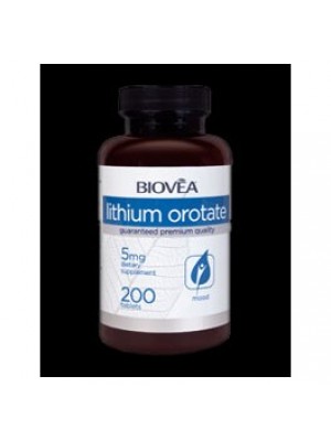 Lithium orotate 5 mg. 200 tablets