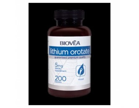 Lithium orotate 5 mg. 200 tablets