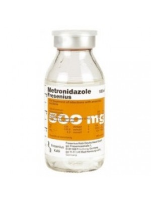 Metronidazole 500 mg. 100 ml.