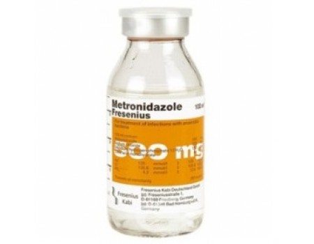 Metronidazole 500 mg. 100 ml.