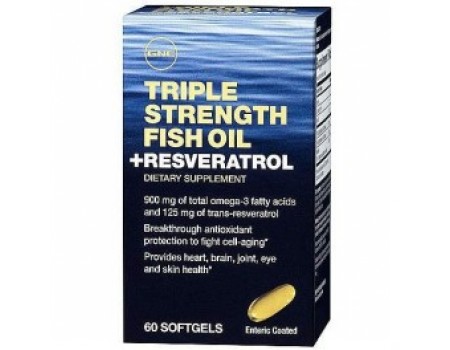 FISH OIL Resveratrol 125 mg. 60 capsules