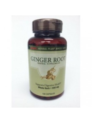Ginger root 550 mg. 100 capsules
