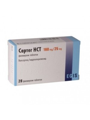 SARTEG HCT 160/25 mg. 30 tablets