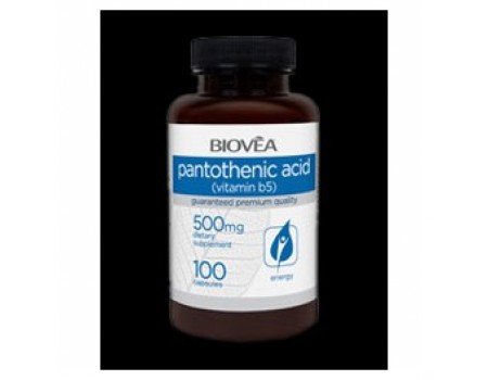Pantothenic acid 500 mg. 100 capsules