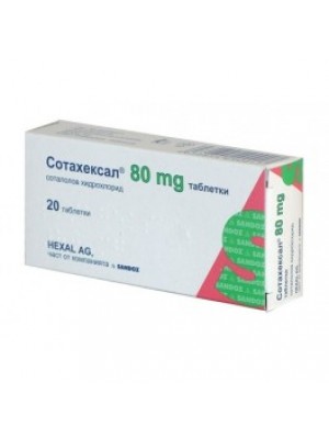 SOTAHEXAL 80 mg. 20 tablets
