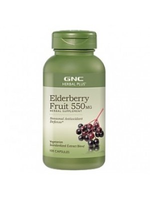 Elderberry Fruit 550 mg. 100 capsules