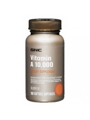 Vitamin A 10,000 UI. 100 capsules