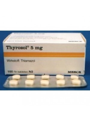 Thyrozol 5 mg. 50 tablets