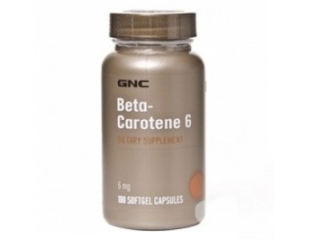 BETA CAROTENE 6 mg. 100 capsules