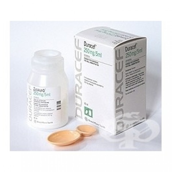 Duracet DURACEF suspension. 250 mg. / 5 ml. 60 ml.