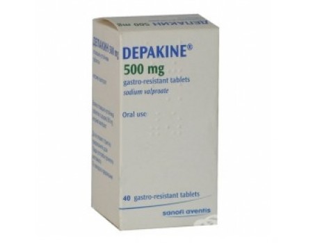 Depakine 500 mg. 40 tablets