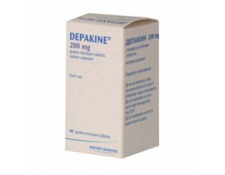 Depakine 200 mg. 40 tablets