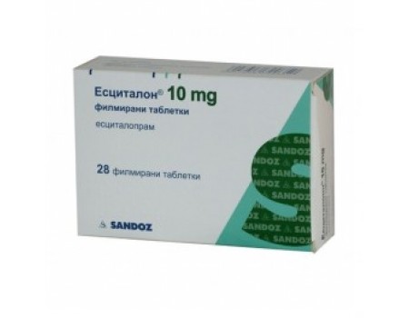 ESCITALON 10 mg. 28 tablets