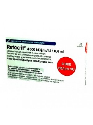 RETACRIT 4000 IU / 0.6 ml. 6 ampoules