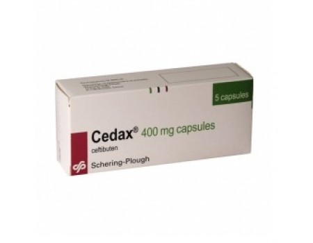 CEDAX . 400 mg. 5 capsules