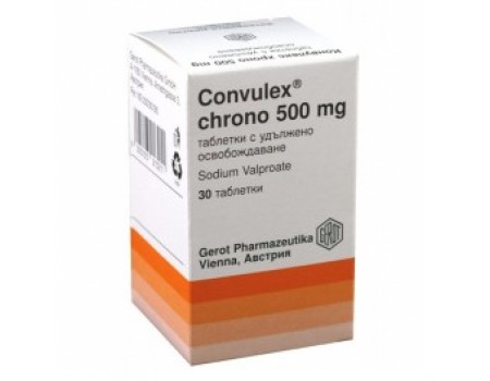 CONVULEX Chrono 500 mg. 30 capsules